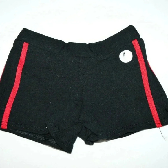 Pizzazz Red Black Cheer Athletic Shorts - Picture 1 of 4